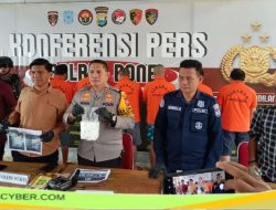 SatRes Narkoba Polres Bone Amankan 1.244 Gram Narkotika dan Enam Tersangka