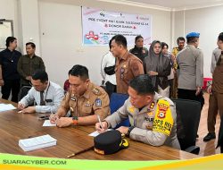 HUT Bank Sulselbar ke-64 Tahun, Kapolres Bone bersama Pj. Bupati Partisipasi Donor Darah