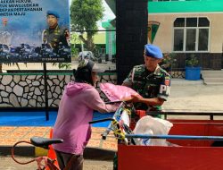 Berkah Ramadhan Personel Denpom XIV/1 Bone Bagikan Sembako