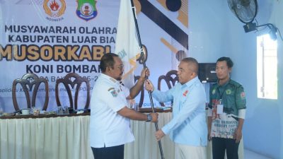Ketua KONI Bombana Periode 2025-2029 Terpilih Secara Aklamasi