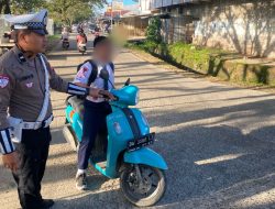 Tekan Fatalitas, Satlantas Polres Bone Tertibkan Pengendara Kalangan Usia Pelajar Belum Cukup Umur