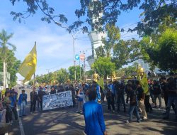 Orator Aksi PMII Soroti Bupati Bone Tak Pernah Hadir Temui Demontrasi