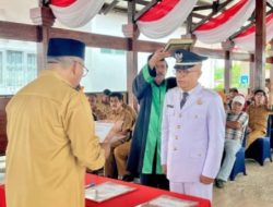 Bupati Burhanuddin Lantik Penjabat Kades Tahi Ite Bombana