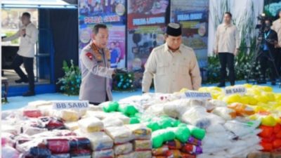 Setahun Pemerintahan Presiden Prabowo, Polri Gelar Pemusnahan Narkoba 214,84 Ton