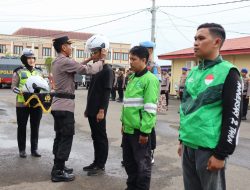 Apel Komunitas Ojol Kapolres Bone Ajak Bersinergi Jaga Keamanan