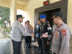DanSubdenpom XIV/1-2 Bantaeng Dampingi Kapolda Sulsel Tinjau Kesiapan Pos Pelayanan Idul Fitri 1447 H